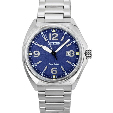 Citizen Eco-Drive Stainless Steel Blue Dial AW1571-76L 100M Men's Watch