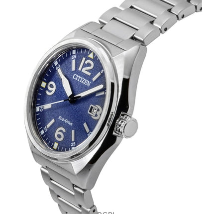 Citizen Eco-Drive Stainless Steel Blue Dial AW1571-76L 100M Men's Watch