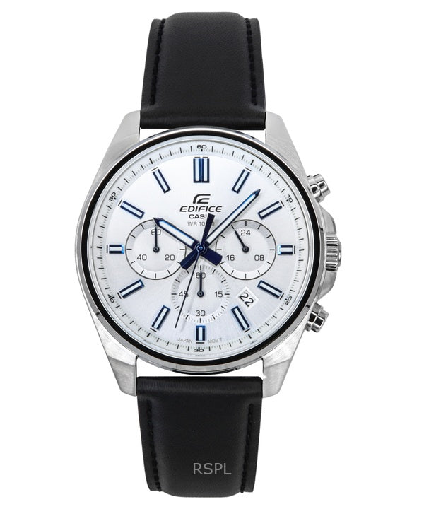 Casio Edifice Analog Standard Chronograph White Dial Quartz EFV-650L-7AV 100M Men's Watch