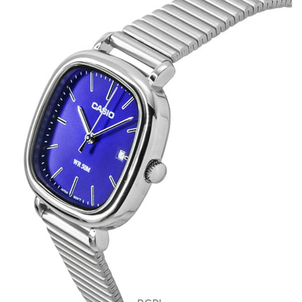 Casio Standard Analog Stainless Steel Blue Dial Quartz LTP-B166D-2AV Women's Watch