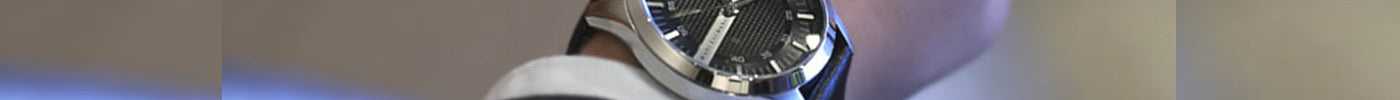 Armani Exchange Black Dial Leather Strap AX2101 Men’s Watch