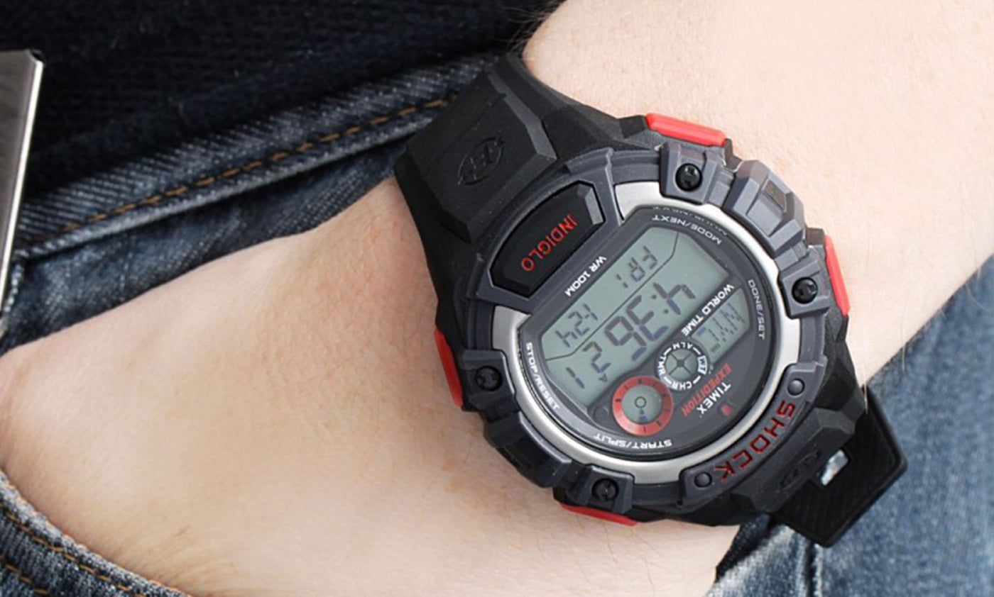 Timex Expedition Global Shock World Time Alarm Indiglo Digital T49973 Men’s Watch