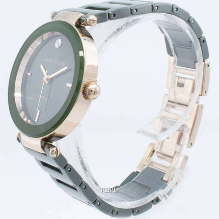 Anne Klein 1018RGGN Diamond Accents Quartz Women's Watch