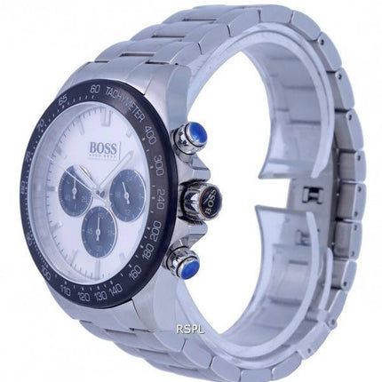 Hugo Boss Ikon Chronograph Tachymeter Silver Dial Quartz 1512964.G 100M Mens Watch