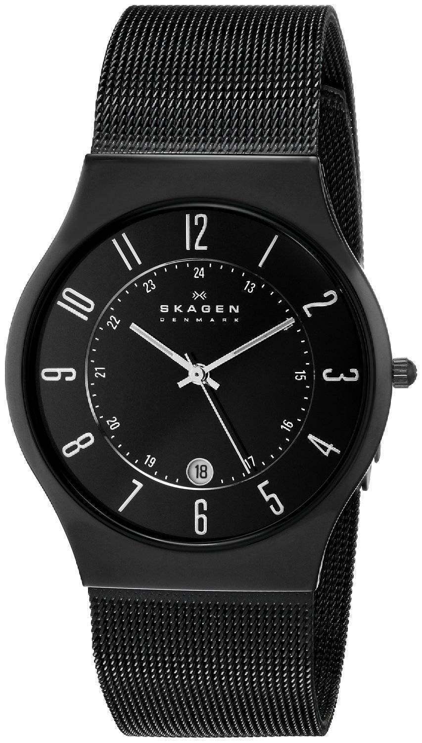 Titanium Skagen Watches Sale Skagen Black Dial Titanium Case