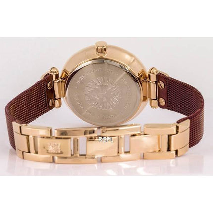 Anne Klein Crystal Accents Burgundy Dial Quartz 3000RGBY Womens Watch