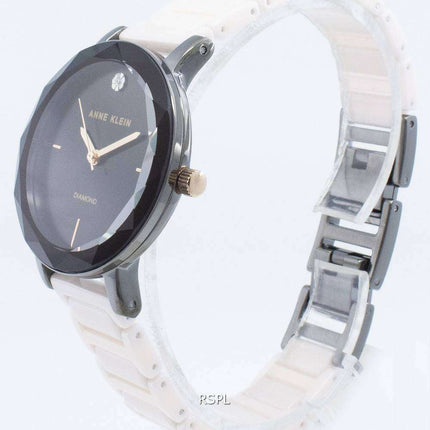 Anne Klein 3365GYLP Diamond Accents Quartz Women's Watch