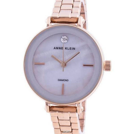 Anne Klein 3386LGRG Quartz Diamond Accents Women's Watch