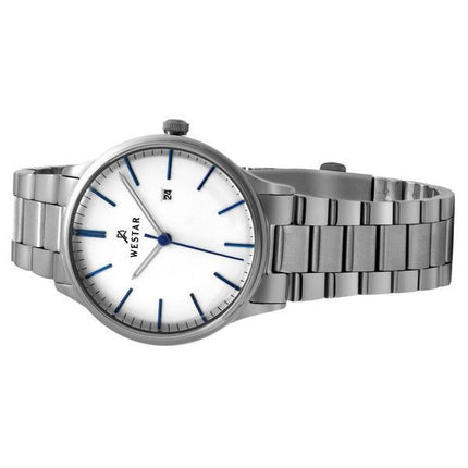 Westar Profile Stainless Steel White Dial Quartz 40182STN407 Women's Watch