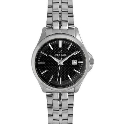 Westar Profile Stainless Steel Black Dial Quartz 40202STN103 Women's Watch