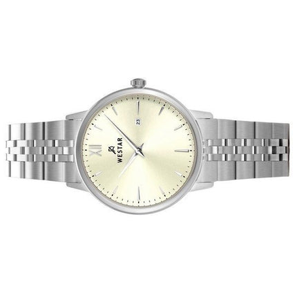 Westar Profile Stainless Steel Light Champagne Dial Quartz 40215STN102 Women's Watch