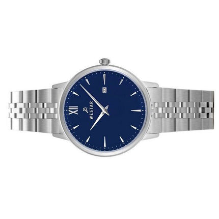 Westar Profile Stainless Steel Blue Dial Quartz 40215STN104 Women's Watch