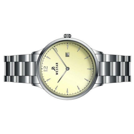 Westar Profile Two Tone Stainless Steel Light Champagne Dial Quartz 40218STN102 Women's Watch