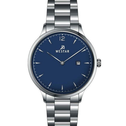Westar Profile Stainless Steel Blue Dial Quartz 40218STN104 Women's Watch