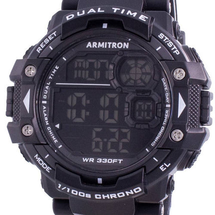 Armitron Sport 408309BLK Quartz Dual Time Men's Watch