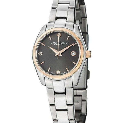 Stuhrling Original Ascot Prime Crystal Accented Swiss Quartz 414L.04 Womens Watch