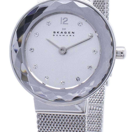 Skagen Leonora Quartz Steel Mesh Crystals 456SSS Women's Watch