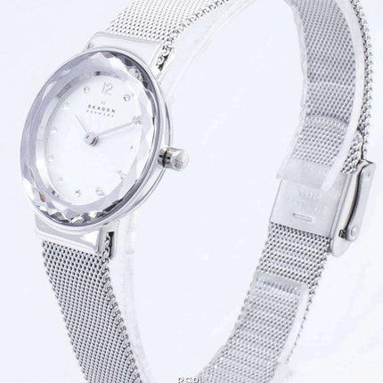 Skagen Leonora Quartz Steel Mesh Crystals 456SSS Women's Watch