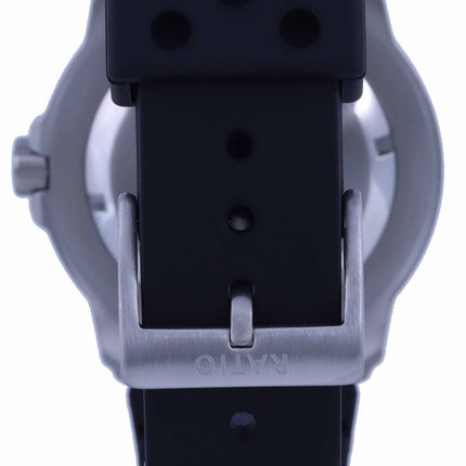 Ratio FreeDiver Orange Dial PU Strap Quartz 48HA90-02-ORG 500M Mens Watch