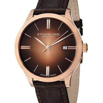 Stuhrling Original Cuvette II Swiss Quartz 490.3345K14 Mens Watch