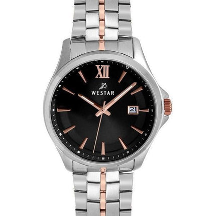 Westar Profile Stainless Steel Black Dial Quartz 50180SPN603 Men's Watch
