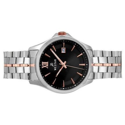 Westar Profile Stainless Steel Black Dial Quartz 50180SPN603 Men's Watch