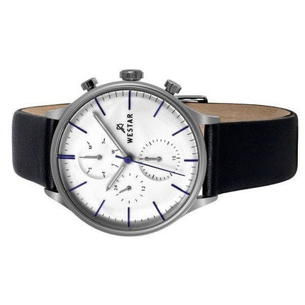 Westar Profile Leather Strap Silver Dial Quartz 50192STN407 Men's Watch