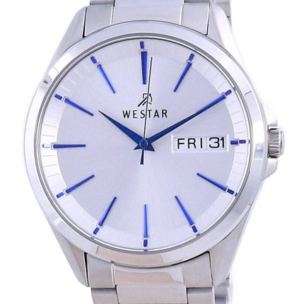 Westar Silver Dial Stainless Steel Quartz 50212 STN 407 Men's Watch