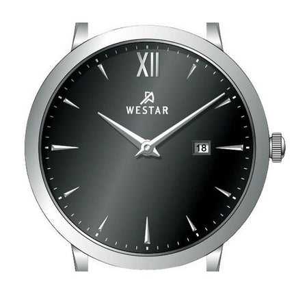 Westar Profile Leather Strap Black Dial Quartz 50214STN103 Men's Watch