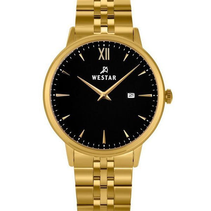 Westar Profile Stainless Steel Black Dial Quartz 50215GPN103 Men's Watch