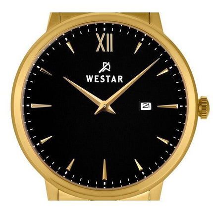 Westar Profile Stainless Steel Black Dial Quartz 50215GPN103 Men's Watch