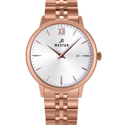 Westar Profile Stainless Steel White Dial Quartz 50215PPN601 Men's Watch
