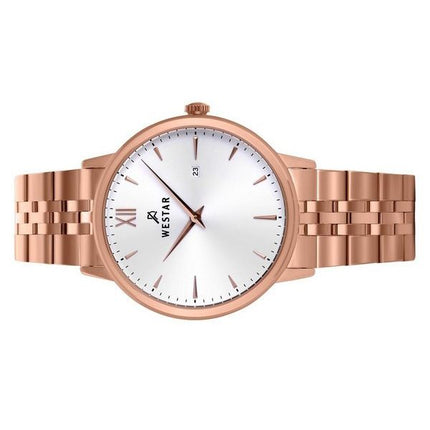 Westar Profile Stainless Steel White Dial Quartz 50215PPN601 Men's Watch