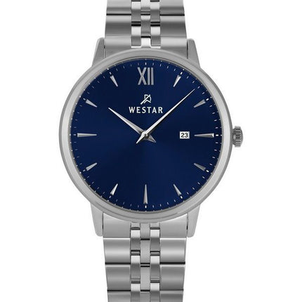Westar Profile Stainless Steel Blue Dial Quartz 50215STN104 Men's Watch