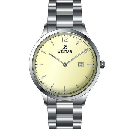 Westar Profile Stainless Steel Light Champagne Dial Quartz 50218STN102 Men's Watch