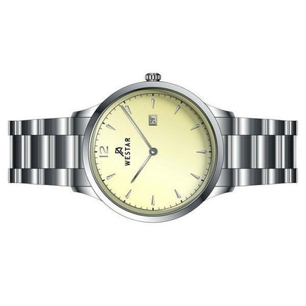 Westar Profile Stainless Steel Light Champagne Dial Quartz 50218STN102 Men's Watch