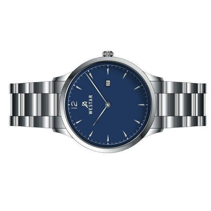 Westar Profile Stainless Steel Blue Dial Quartz 50218STN104 Men's Watch