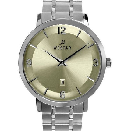 Westar Profile Stainless Steel Champagne Dial Quartz 50220STN102 Men's Watch