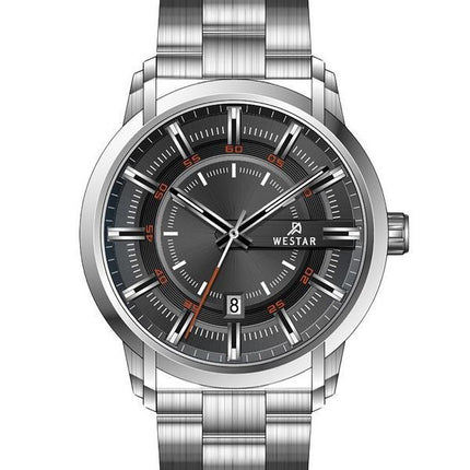Westar Profile Stainless Steel Black Dial Quartz 50229STN803 Men's Watch