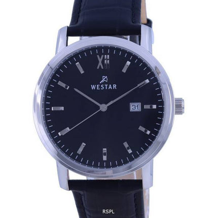 Westar Black Dial Leather Strap Quartz 50244STN103 Men's Watch
