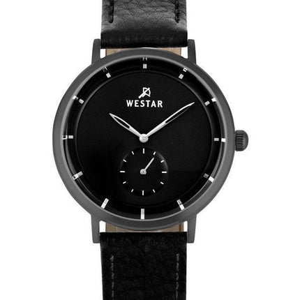Westar Profile Leather Strap Black Dial Quartz 50246GGN103 Men's Watch