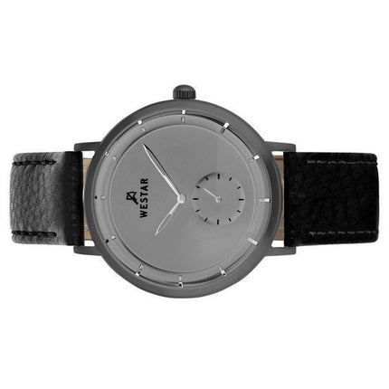 Westar Profile Leather Strap Grey Dial Quartz 50246GGN106 Men's Watch