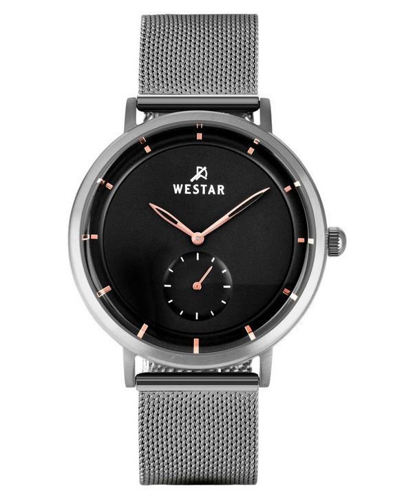 Westar Profile Stainless Steel Black Dial Quartz 50247STN603 Men's Watch