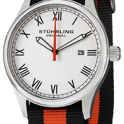 Stuhrling Original Liberty Date Display White Dial 522.02 Unisex Watch