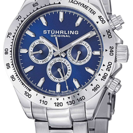 Stuhrling Original Concorso Raceway Swiss Quartz Tachymeter 564.03 Mens Watch