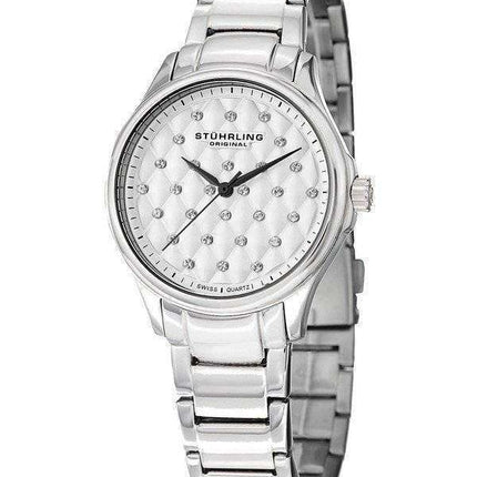 Stuhrling Original Culcita Swarovski Crystals Swiss Quartz 567.01 Womens Watch