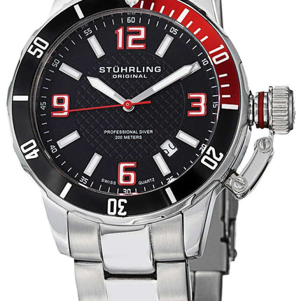 Stuhrling Original Divers 200M Quartz 676.01.SET Mens Watch