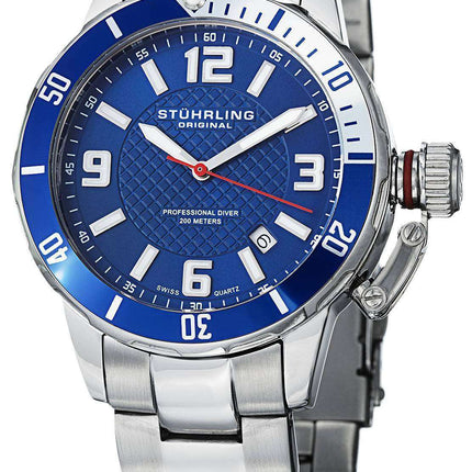 Stuhrling Original Divers 200M Quartz 676.02.SET Mens Watch
