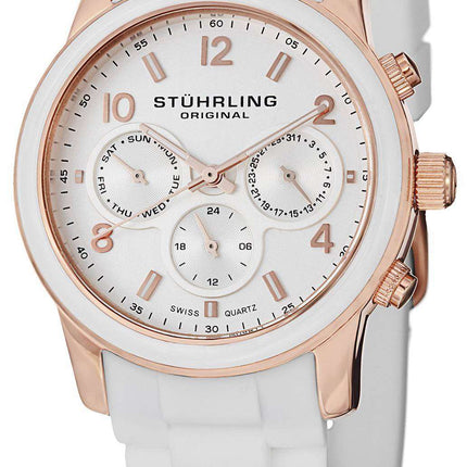Stuhrling Original Audrey Eden Rose Gold Chronograph 796.01 Womens Watch