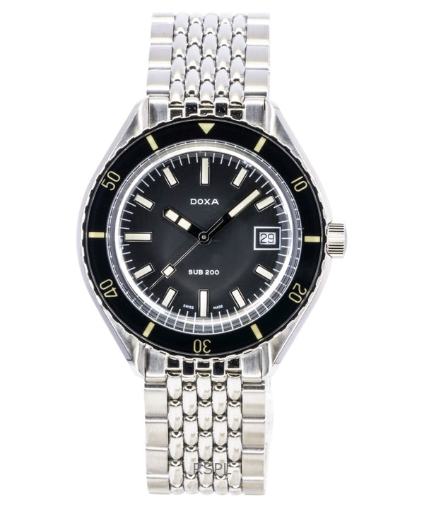 Doxa SUB 200 Sharkhunter Stainless Steel Black Dial Automatic Diver's 799.10.101.10 200M Men's Watch